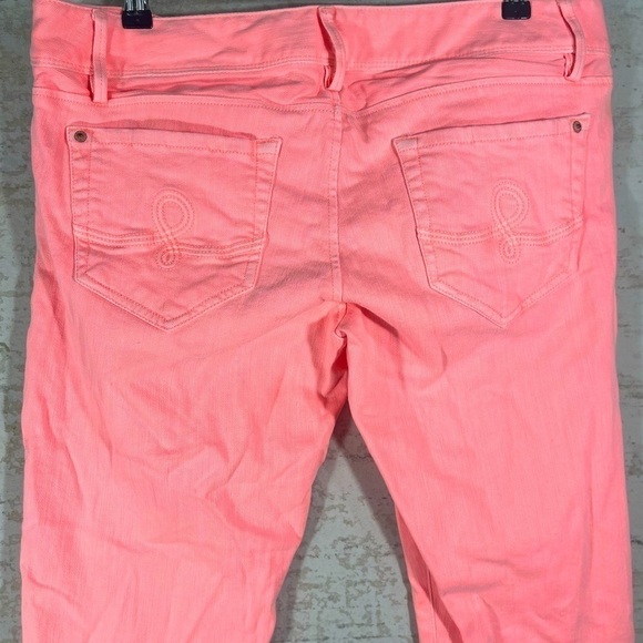 LILLY PULITZER Pink/Coral Worth Skinny Mini Zip Size 12 - Picture 6 of 16